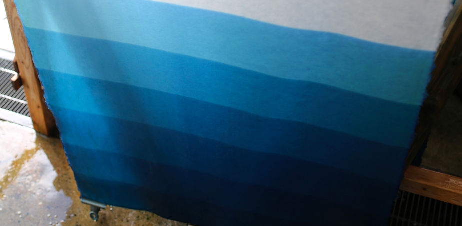 Awa Washi and indigo-dyed